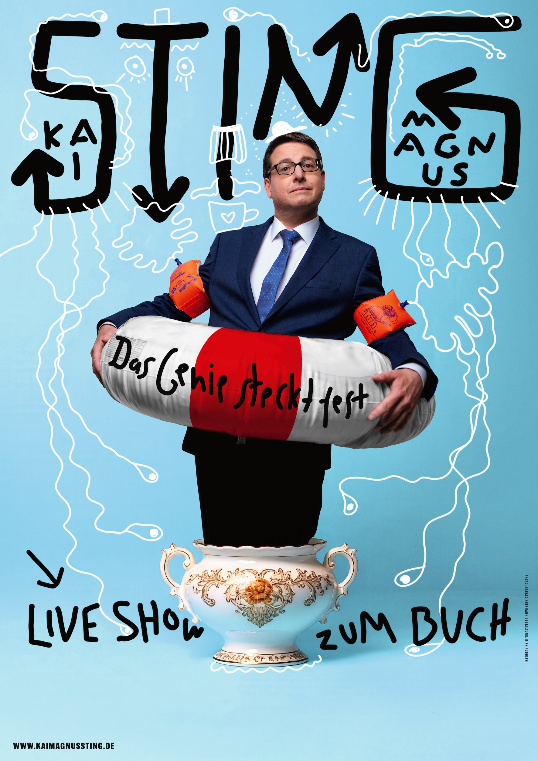 Kai Magnus Sting Plakat Das Genie steckt fest